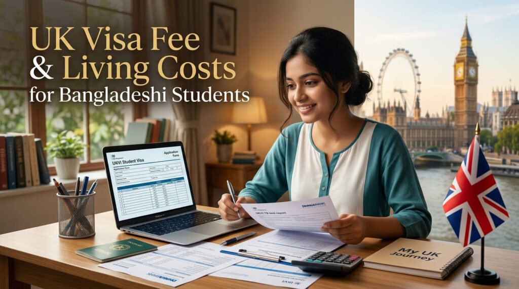 study in uk from bangladesh - student at airport