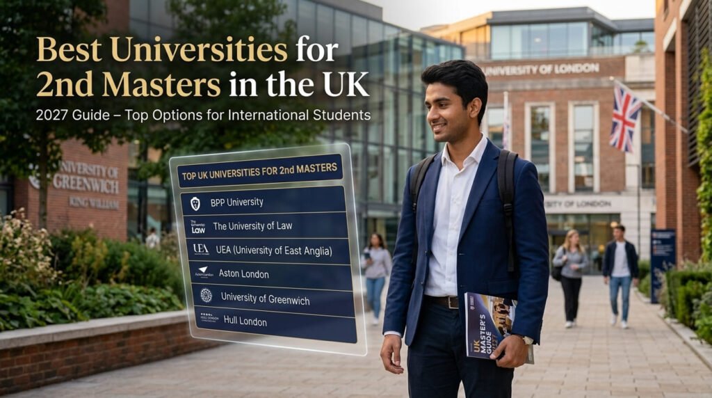 Which are the best universities that offer 2nd masters in UK? 