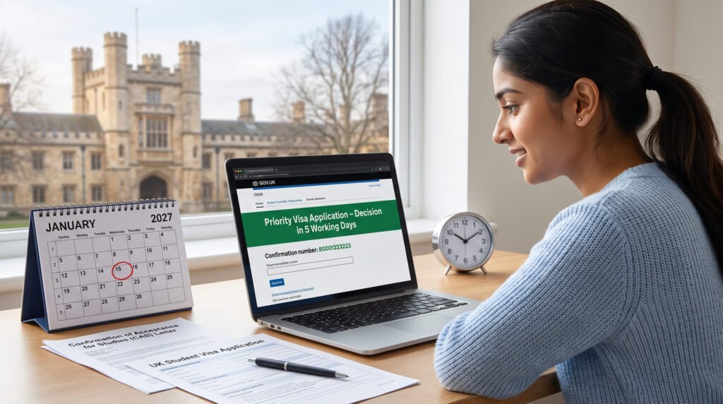 Yes! UK student visa fast track processing exists precisely for situations like a compressed January timeline.